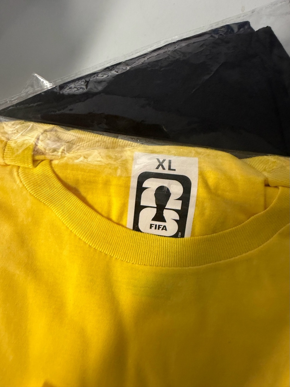 FIFA Yellow Crewneck T-Shirt XL Brazil nwt